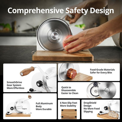 Foldable Manual Bread Slicer for Homemade Bread & Sourdough, Hand Crank6