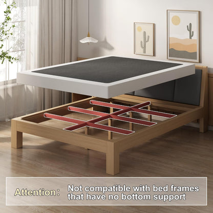 5 Inch Box Spring Queen Size Mattress Foundation with Fabric Cover | Heavy Duty Metal Bed Base, 3000LBS Max Weight Capacity, Noise Free, Easy Assembly, Non Slip, Black7
