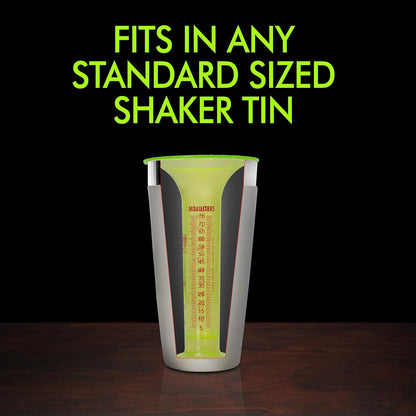 Pour Tester for Bartenders - Liquid Measuring Tool W/ 1 Ounce Shot Line and Measurements up to 2.5 Oz (75Ml) - Fits in Shaker Tin - Use for Restaurant Bar Training and Testing Kits2