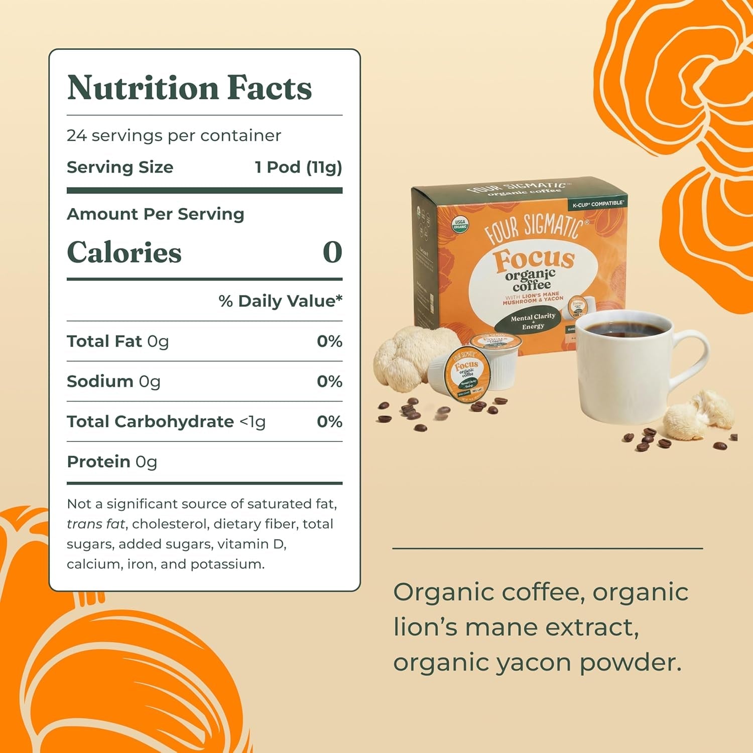 four-sigmatic-mushroom-coffee-k-cups-organic-dark-roast-coffee-with-lion-s-mane-mushroom-powder-yacon-focus-immune-support-vegan-keto-sustainable-pods-24-count