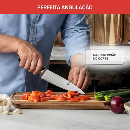 Tefal Jamie Oliver Kitchen Knives Set, 2 Pieces, the Essential Set, German Stainless Steel K267S255, Black5