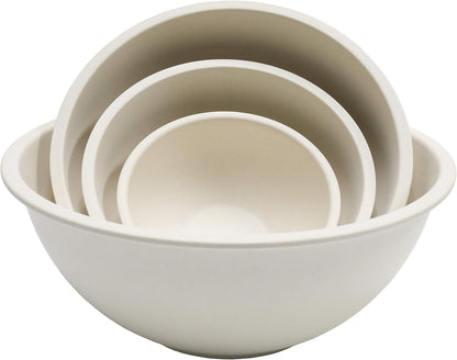 Eco Bamboo Fiber Mixing Bowl Set, 4 Piece, Natural1