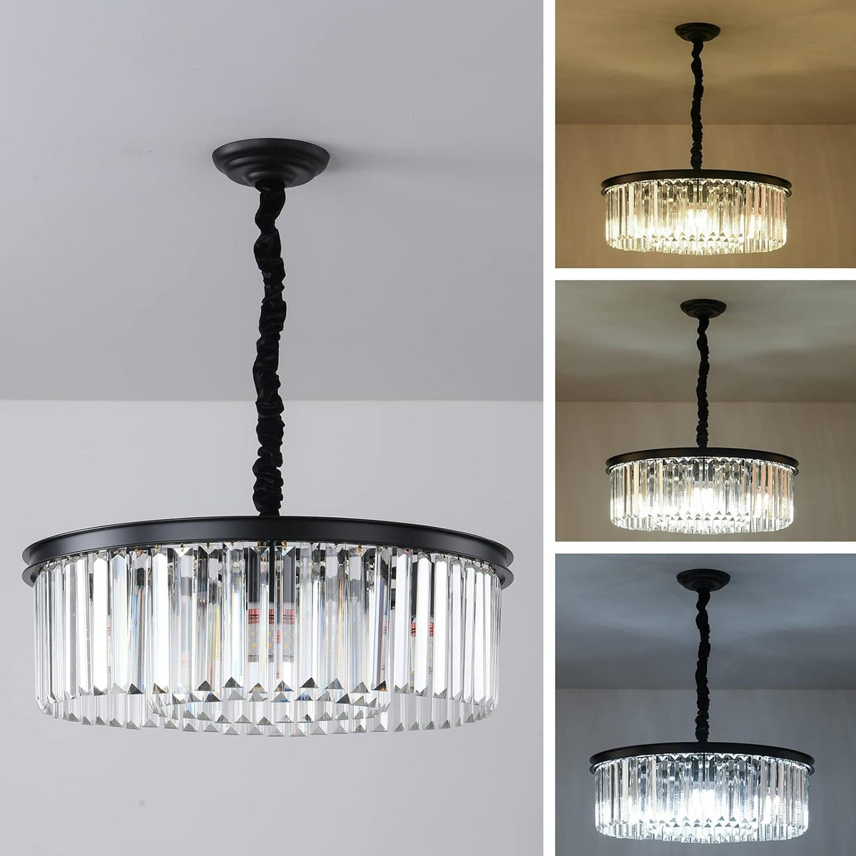 black-modern-crystal-chandelier-2-tier-round-flush-mount-ceiling-light-fixtures-height-adjustable-pendant-lighting-for-dining-room-living-room-bedroom-kitchen-hotel-foyer