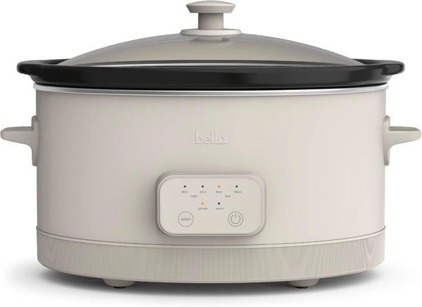 SAVOR 6Qt Programmable Non-Toxic Slow Cooker, Oatmilk1