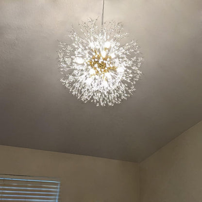 Modern Dandelion Chandelier for Dining Room, Gold, 12-Light5