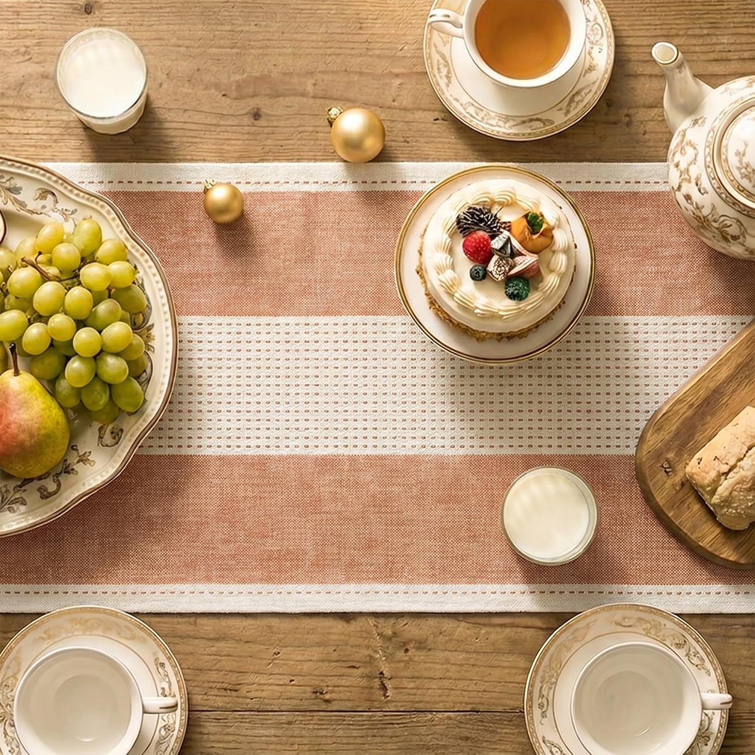caramel-farmhouse-rustic-fall-table-runner-seasonal-macrame-fabric-kitchen-dining-holiday-wedding-table-decor-for-home-party-13x72-inch