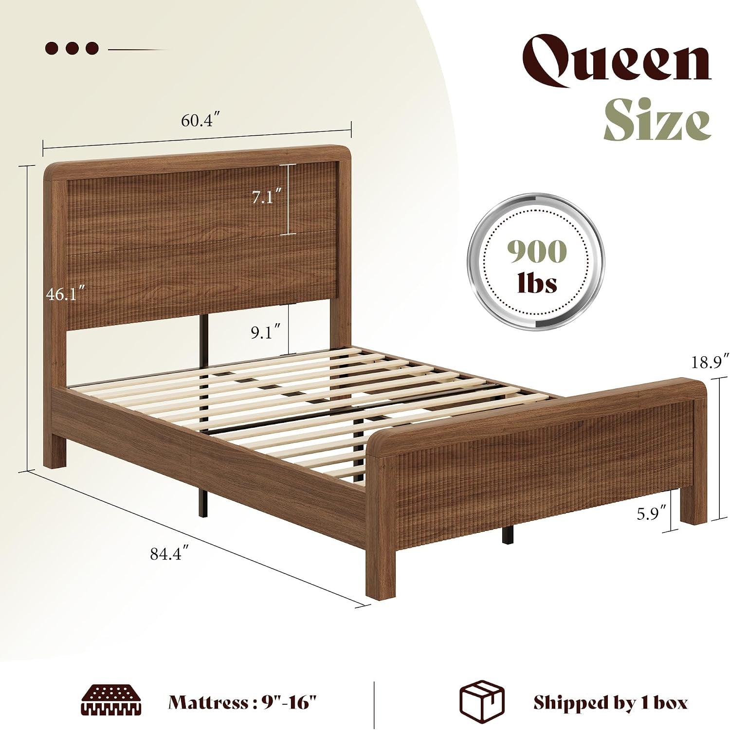 queen-wood-bed-frame-with-fluted-headboard-footboard-walnut