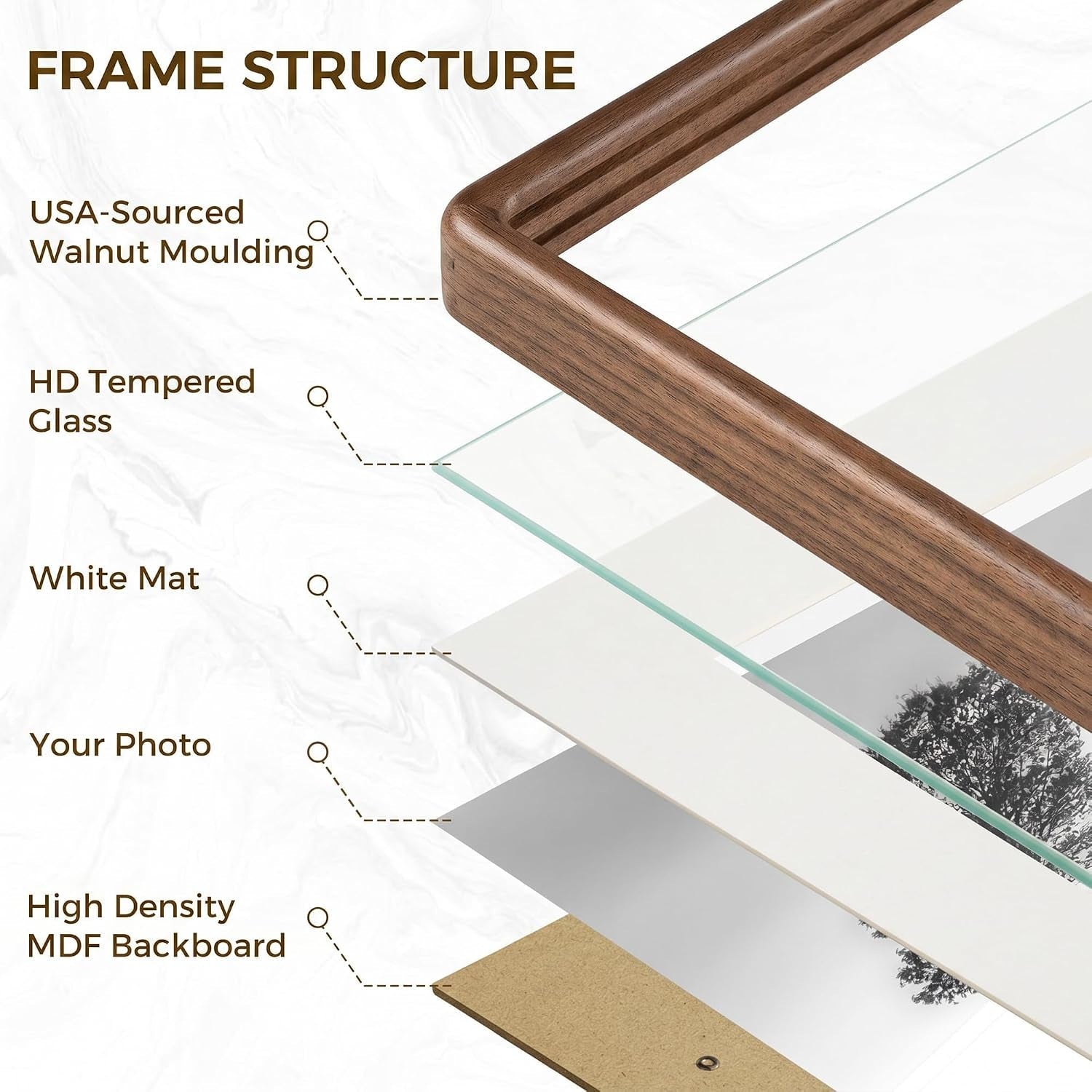5x7-picture-frame-solid-walnut-wood-frame-with-mat-for-4x6-photo