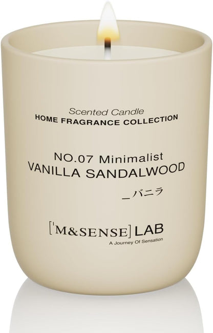 Natural Soy Candle| Vanilla Sandalwood | 5.3 Oz | Mini Scented Candles for Relaxation,Meditation, Home Décor | for Bedroom, Office, Party Small1