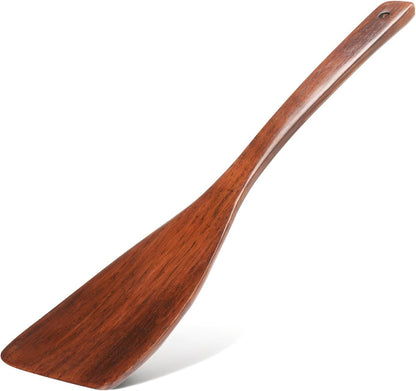 Wooden Spatula for Cooking, Long Handle Wood Spatulas for Non Stick Frying Pan, Right Hand Wood Turner for Cooking Kitchen Cookware1