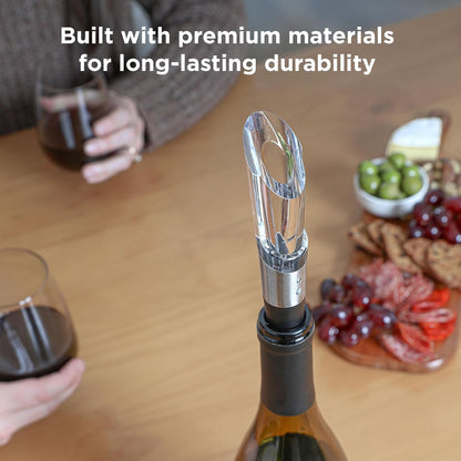 Wine Aerator Pourer Spout - Instant In-Bottle Aerating for Richer, Smoother Wine - Dripless Pour Spout for Red and White Wine7
