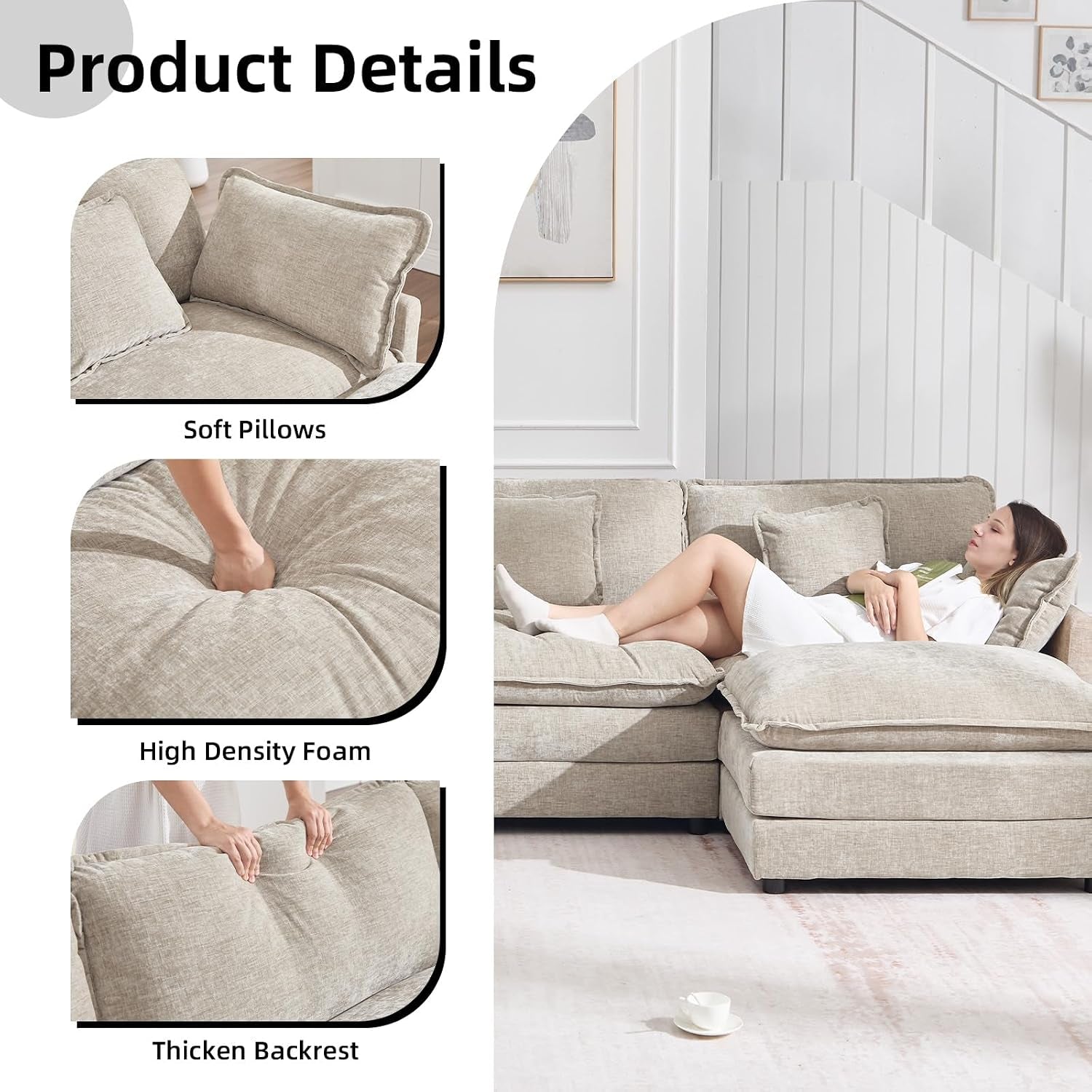 76-7-camel-small-l-shaped-cloud-couch-loveseat-sofa-with-ottoman