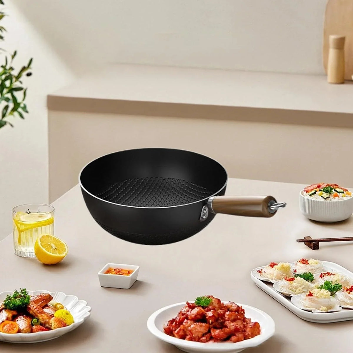 iron-wok-pan-stir-fry-pan-easy-to-clean-small-chinese-wok-cookware-for-stir-frying-boiling-cooking-for-induction-electric-gas-26cm