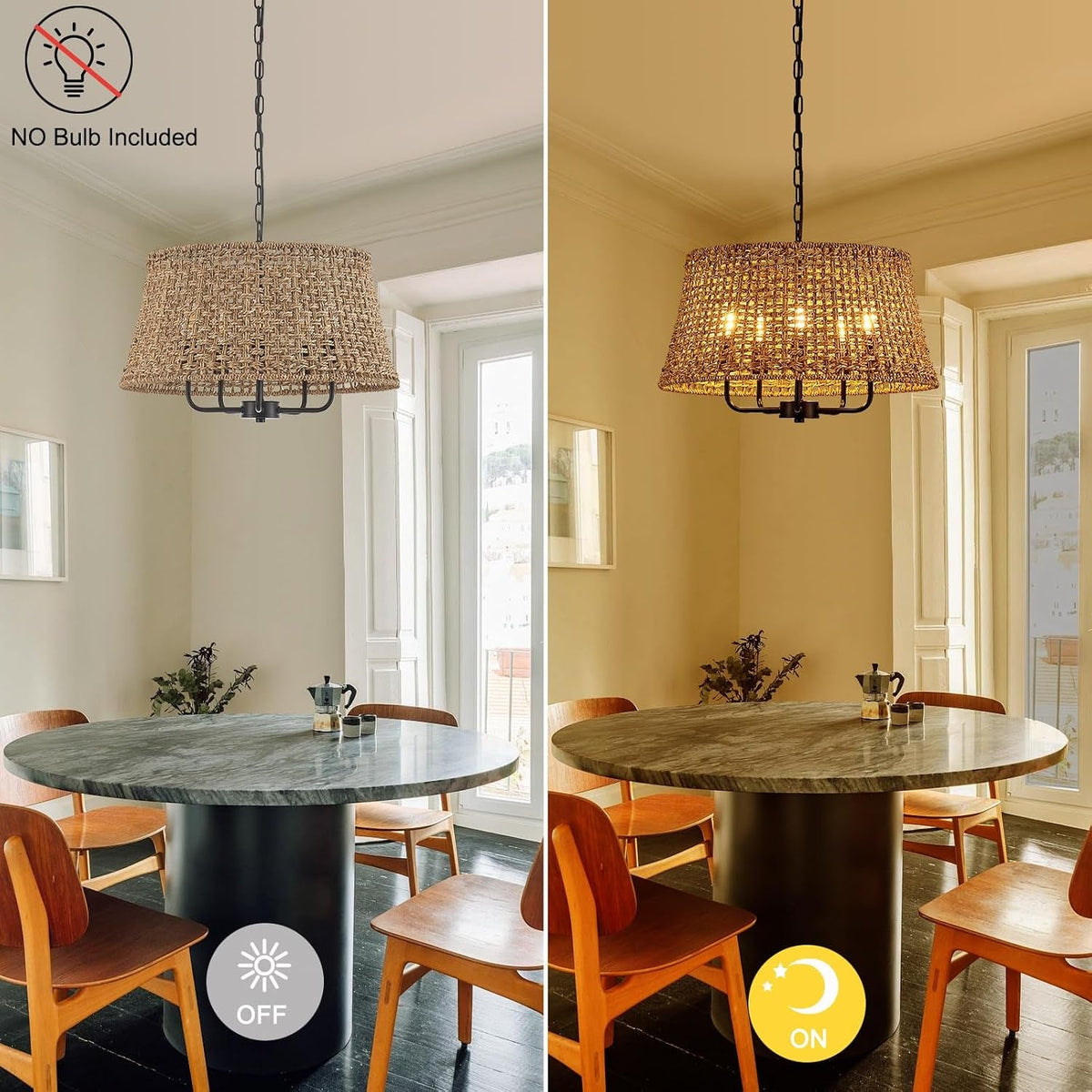 19-7-boho-rattan-chandelier-5-light-black-wicker-light-fixture