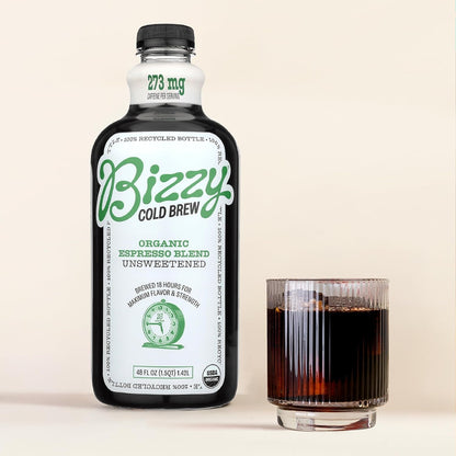 Cold Brew Coffee, Organic, Espresso Blend, Unsweetened - 48 Fl Oz | Ready to Drink Cold Brew, 273Mg Caffeine/12Oz Serving, 18-Hour Cold Brewed for Bold Flavor, 100% Arabica Coffee, 0G Sugar13