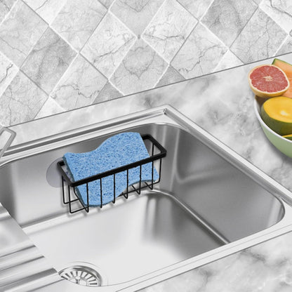 Sponge Holder for Kitchen Sink Suction,Dish Sponge Holder-Black6
