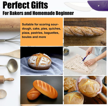Bread Lame Sourdough Bread Scoring Tool - Purple7