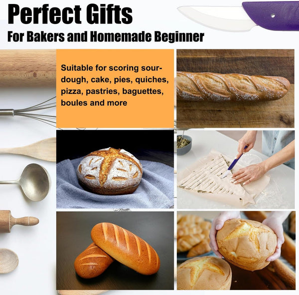 Bread Lame Sourdough Bread Scoring Tool - Purple7