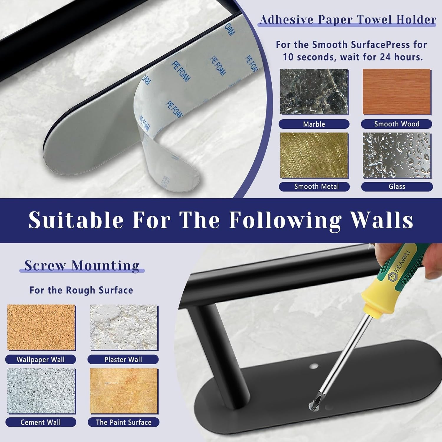 black-paper-towel-holder-self-adhesive-paper-towel-holder-under-cabinet