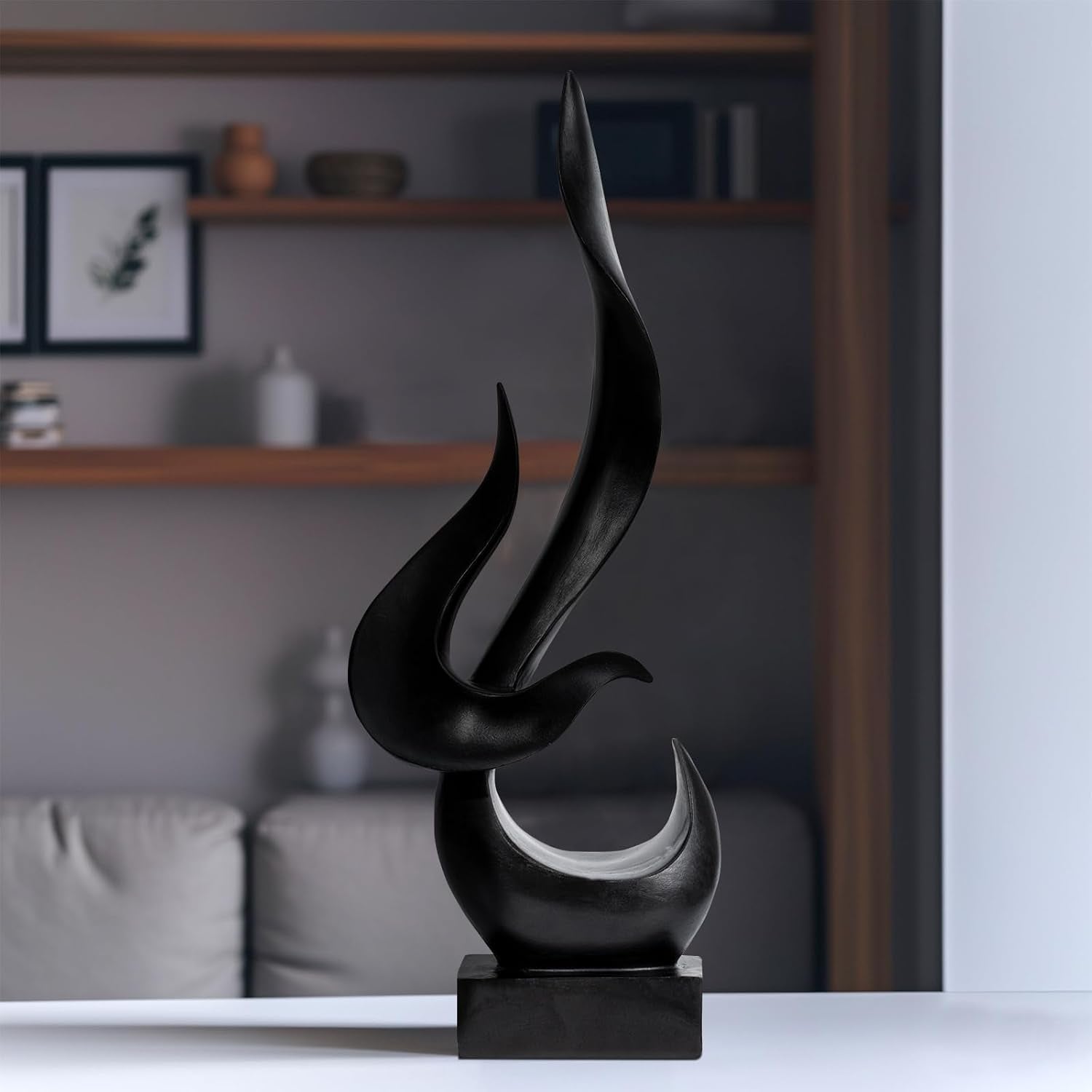 black-fire-flame-sculpture-art-modern-abstract-statue-shelf-accents-decor-modern-home-resin-sculptures-decorative-objects-table-top-decor-for-livingroom-home-decor-office-shelf-sculpture