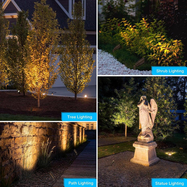 Solid Brass Low Voltage Landscape Lights Outdoor Landscape Lighting 12V Heavy Duty Outdoor Landscape Spotlights for Yard House, Waterproof Classic Bronze Spot Light Fixture without Bulb, 4 Pack7