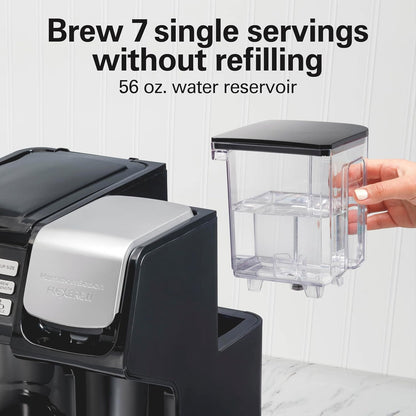 Flexbrew Trio 2-Way Coffee Maker, Compatible with K-Cup Pods or Grounds, Combo, Single Serve & Full 12C Pot, Black - Fast Brewing (49902)4