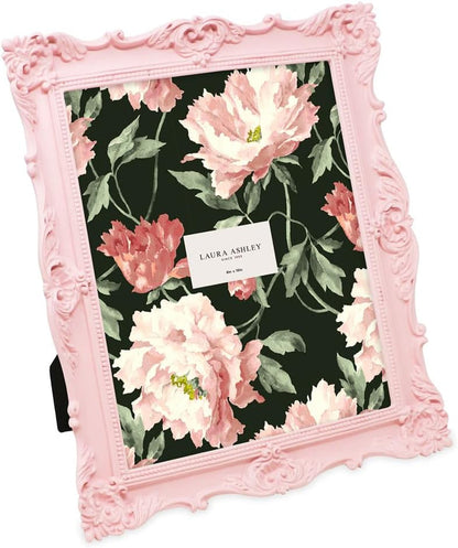 Laura Ashley 8X10 Pink Ornate Textured Hand-Crafted Photo Frame with Easel1