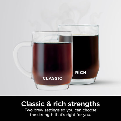 Ninja Fresh Brew Coffee Maker, 12 Cup Glass Carafe, Stainless Steel, CE2512