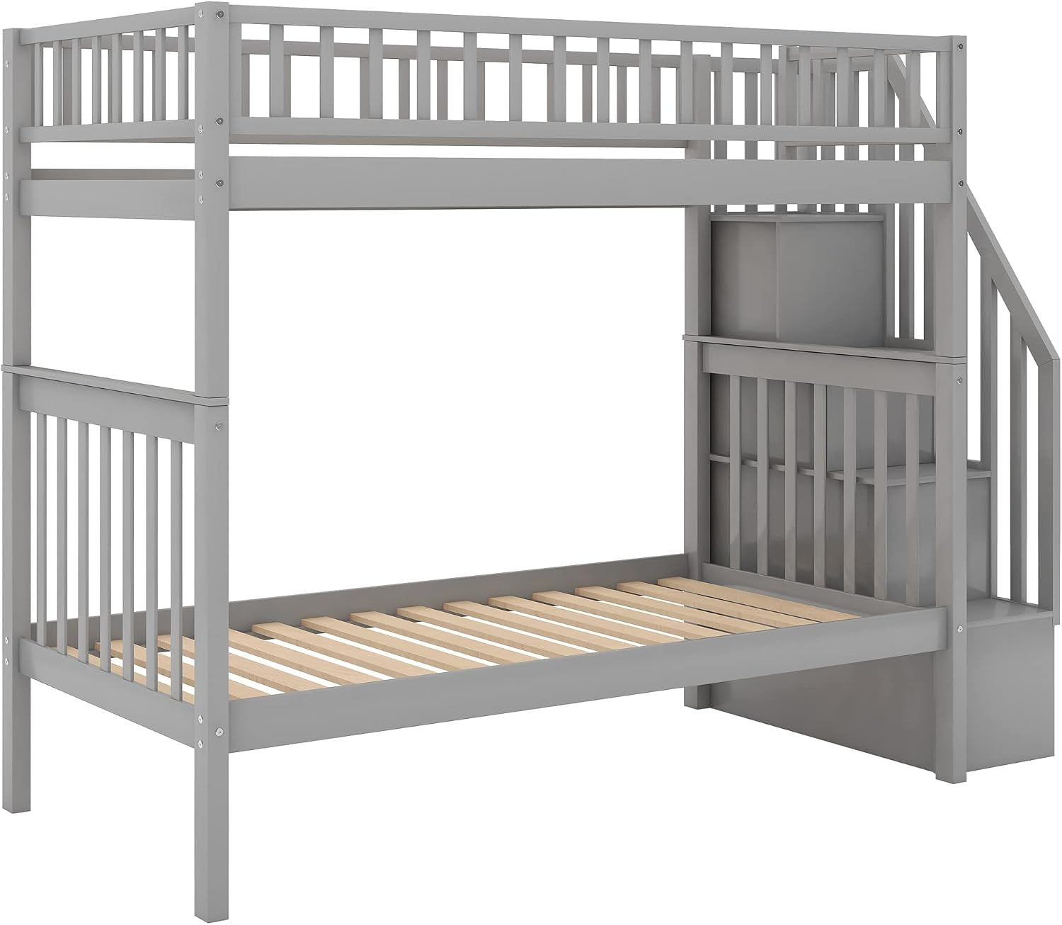 twin-over-twin-bunk-bed-with-trundle-and-storage-staircase-solid-wood-3-in-1-twin-size-stairway-bunk-bed-with-trundle-grey