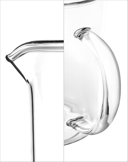Beaker with Handle, 500Ml Measuring Cup, Borosilicate Glass,Beaker Mug with Pouring Spout, 2 Pack4