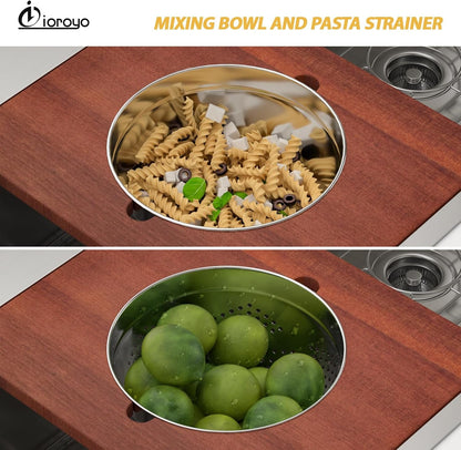 42 Inch 42X22 Drop in Sink Double BOWL 50/50 Kitchen Sink7