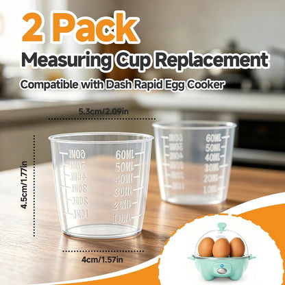 Measuring Cup Replacement Compatible with Dash Rapid Egg Cooker, 2 Pack6