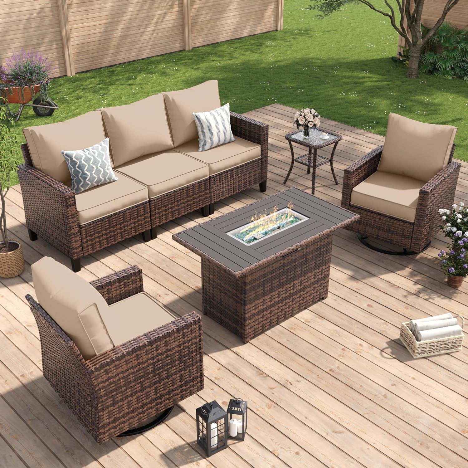 patio-furniture-set-with-fire-pit-table-wicker-outdoor-sectional-sofa-with-swivel-rocker-chairs-all-weather-rattan-conversation-set-waterproof-cover-for-backyard-deck-brown-khak-5-pcs