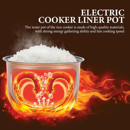 Inner Cooking Rice Cooker Rice Cooker Inner Pot - Ceramic Cooking Pot Household Non-Stick Electric Cooker Accessory(Golden) Tiger8