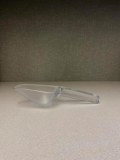 Plastic Utility Ice Scooper, 6-Ounce, Clear, Dishwasher Safe Kitchen Scoop for Weddings/Bar/Ice Bucket/Kitchen/Popcorn6