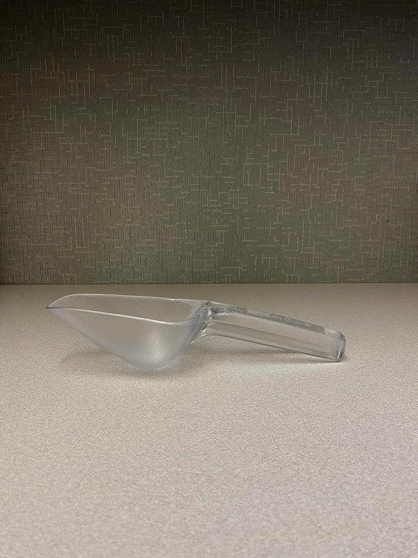 Plastic Utility Ice Scooper, 6-Ounce, Clear, Dishwasher Safe Kitchen Scoop for Weddings/Bar/Ice Bucket/Kitchen/Popcorn6