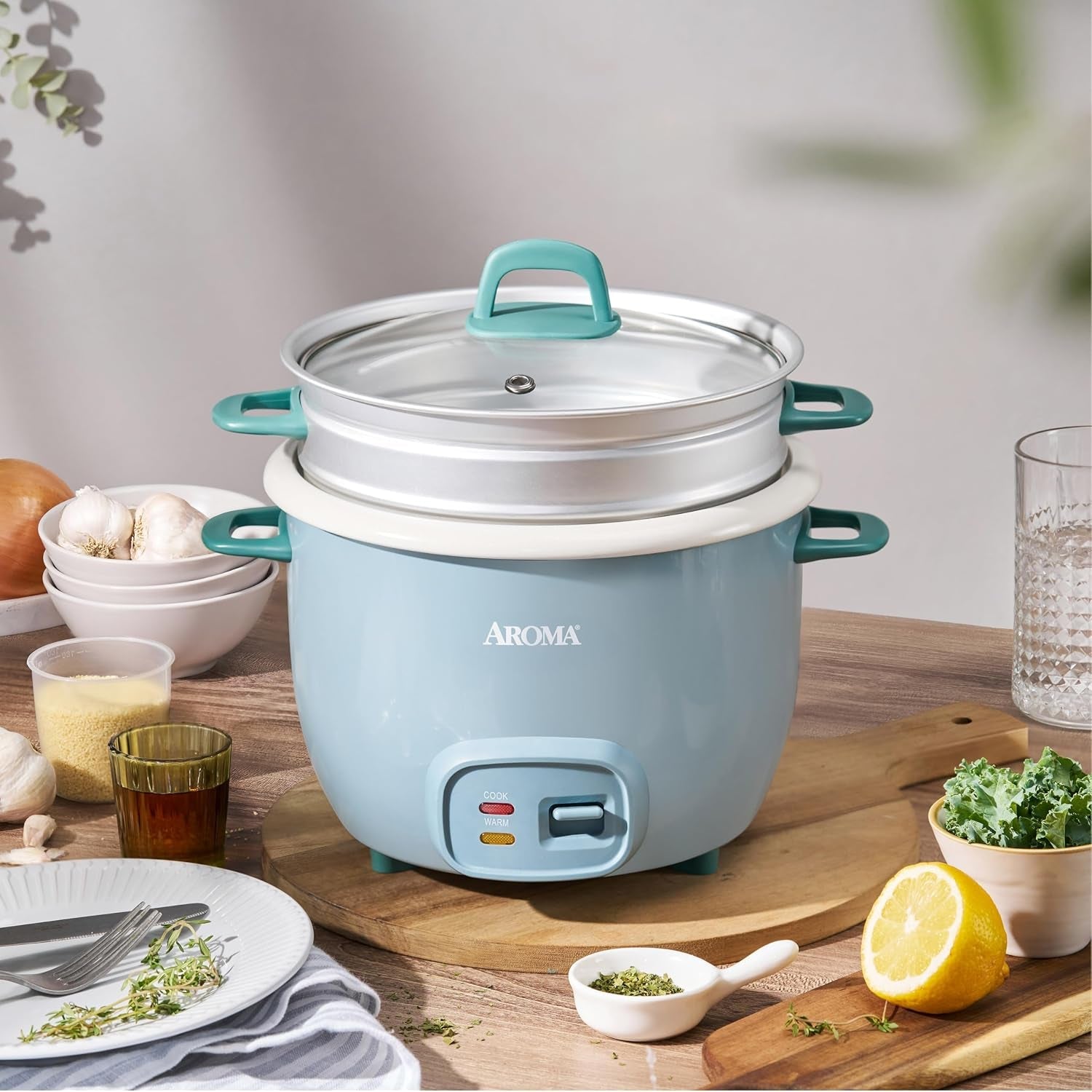 ®-rice-cooker-7-cup-uncooked-14-cup-cooked-steamer-grain-cooker-oatmeal-cooker-soup-maker-auto-keep-warm-3qt-blue-arc-797-1bl