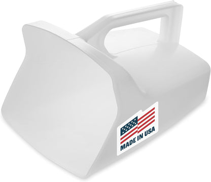 Food Service Utility Scoop, 64-Ounce, White, for Ice/Bar and Ingredient Use in Restaurant/Kitchen1