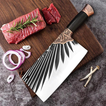 Meat Cleaver, 8 Inch Butcher Kitchen Knives High-Carbon Clad Steel Cutter Knife Chinese Traditional Handmade Forged Cleaver Knives6