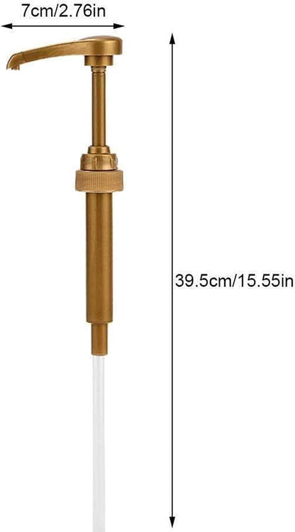 Syrup Pump Compatible with Torani, Davinci and Skinny (Set of 2) - Fits Bottles (25.4 Oz-750Ml) (Gold)8