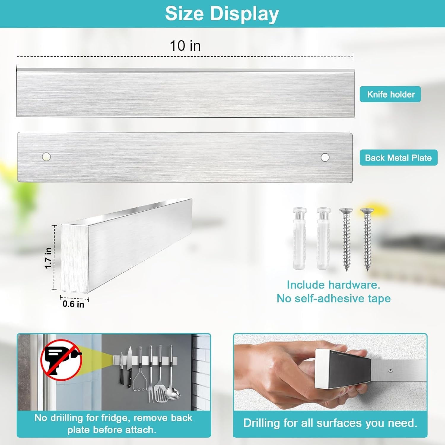 magnetic-knife-holder-for-wall-knife-magnetic-strip-magnetic-knife-holder-for-refrigerator-mount-knife-rack-kitchen-utensil-holder-metal-tool-holder-knife-block-kitchen-organizer-accessories-9-7-inch