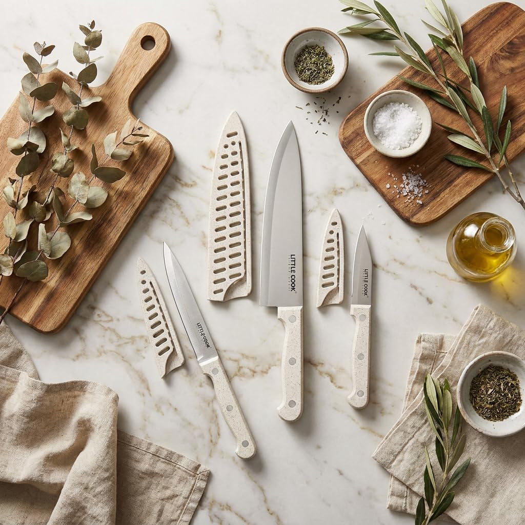 little-cook-3-piece-knife-set-chef-knife-set-with-sheaths-wheat-handle-innovative-wheat-handle