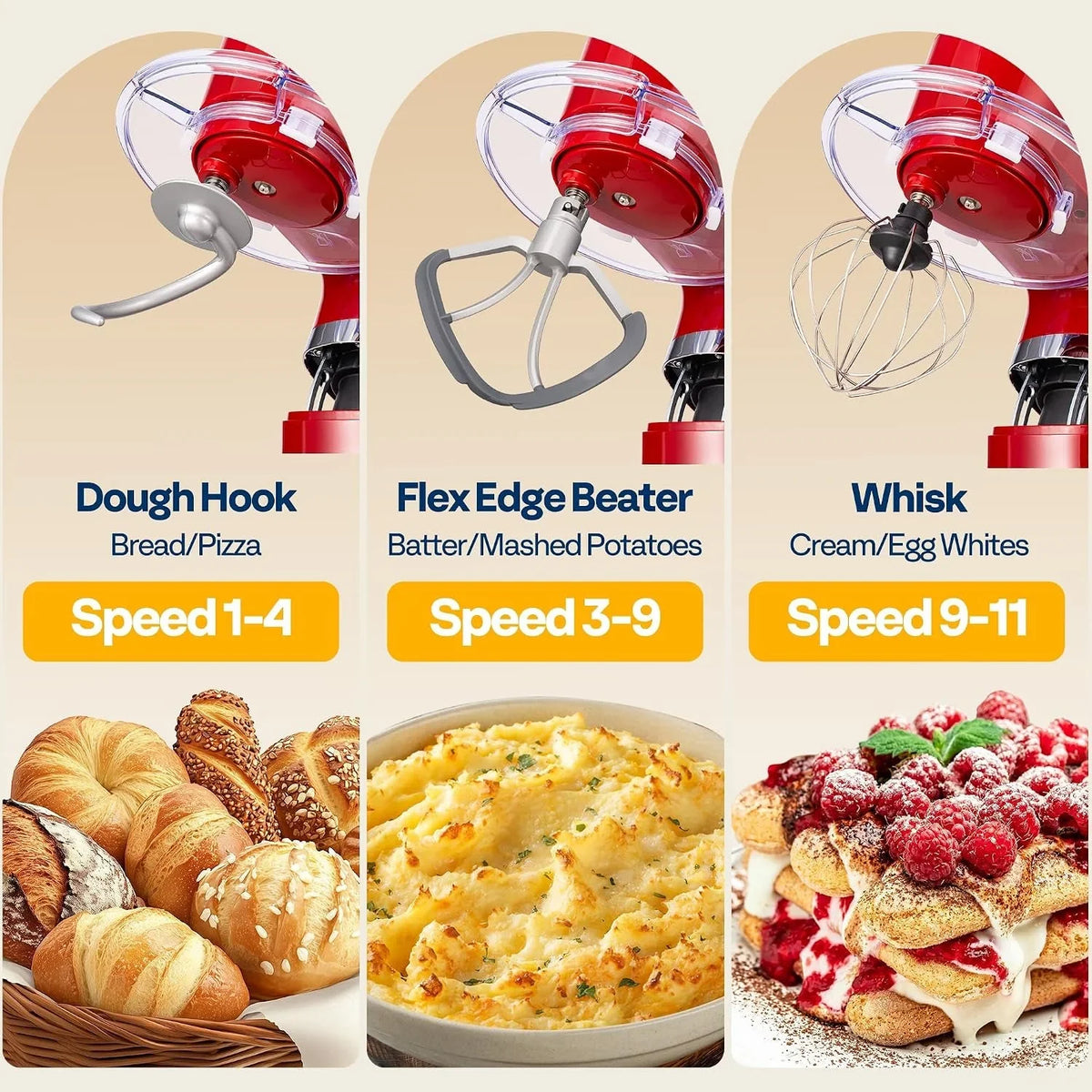 stand-mixer-with-dough-proofing-6-quart-tilt-head-mixer-red-one-touch-programs-adjustable-temperature-time-flex-edge-beater-dough-hook-whisk-stainless-steel-bowl-splash-guard