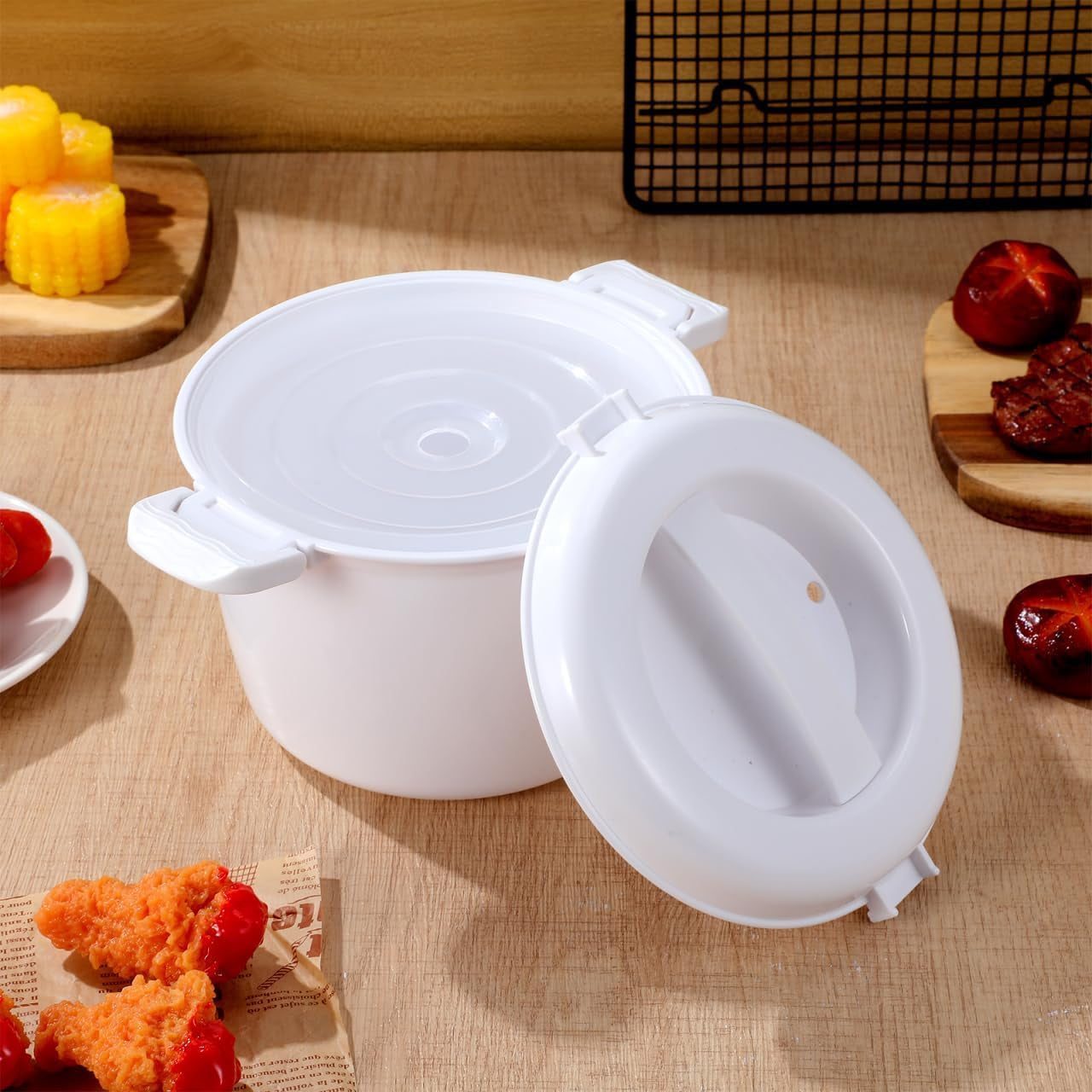 microwave-rice-cooker-steamer-round-microwave-food-container-for-vegetables-safe-as-mixing-and-serving-bowls-micro-rice-pasta-cooker-dishwasher-safe-1-8-liter-7-5-cup