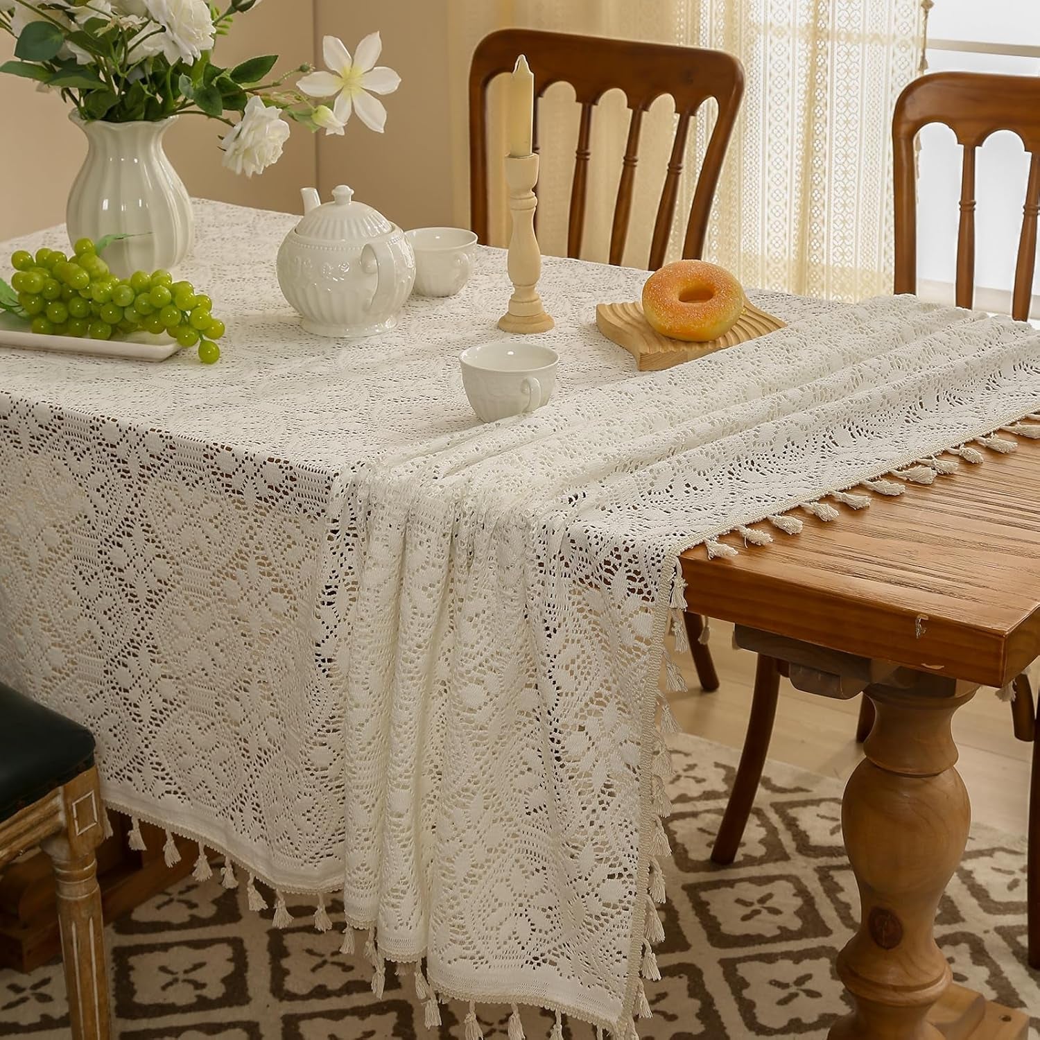 cotton-linen-look-tablecloth-rectangle-86-inch-farmhouse-textured-tablecloth-with-crochet-lace-and-tassels-vintage-table-cover-for-dining-kitchen-wedding-party-60x60