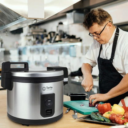 TK Commercial Rice Cooker 64 Cup - Large Capacity Nonstick Pot - Auto Warm | 32 Uncooked Cups Ready in 45 Min; 3D Heating for Evenly Cooked Rice; Stainless Steel Body; Swappable TK Pot; Cup & Scoop9