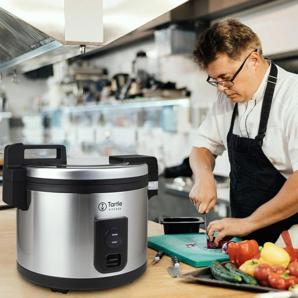 TK Commercial Rice Cooker 64 Cup - Large Capacity Nonstick Pot - Auto Warm | 32 Uncooked Cups Ready in 45 Min; 3D Heating for Evenly Cooked Rice; Stainless Steel Body; Swappable TK Pot; Cup & Scoop9