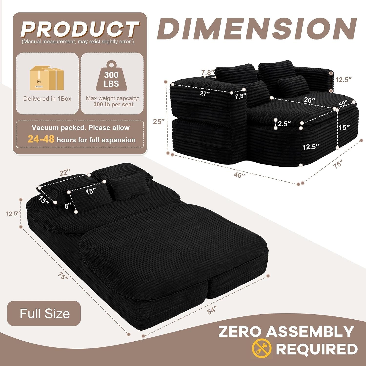 75-folding-sleeper-sofa-bed-memory-foam-boneless-couch