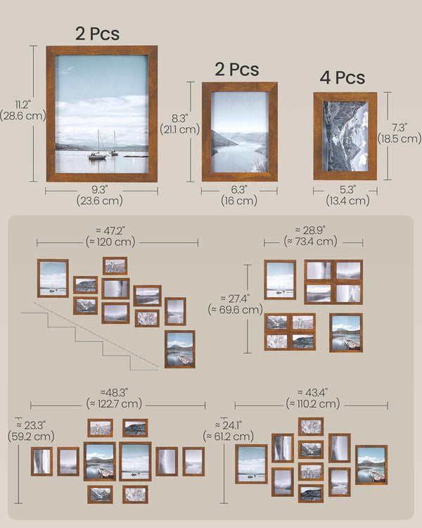 Collage Picture Frames, Set of 10, Glass6