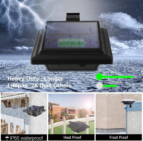 LED Solar Roof Thumb Lamp, 6 8 Hours of Lighting, to Dawn Solar Gutter Light for Eaves, Steps, Walls, Terraces, Landscape Design4